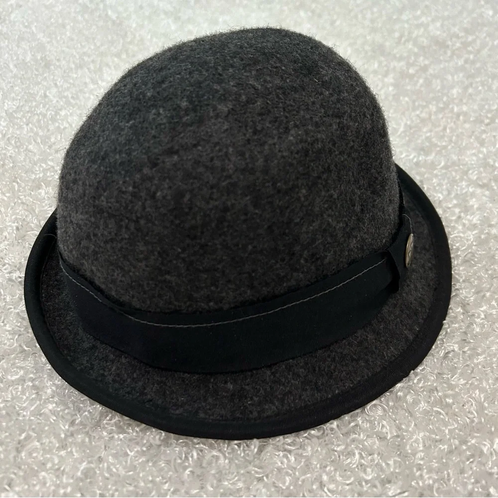 Goorin Bros. Dark Gray 100% Wool Fedora Size Medium